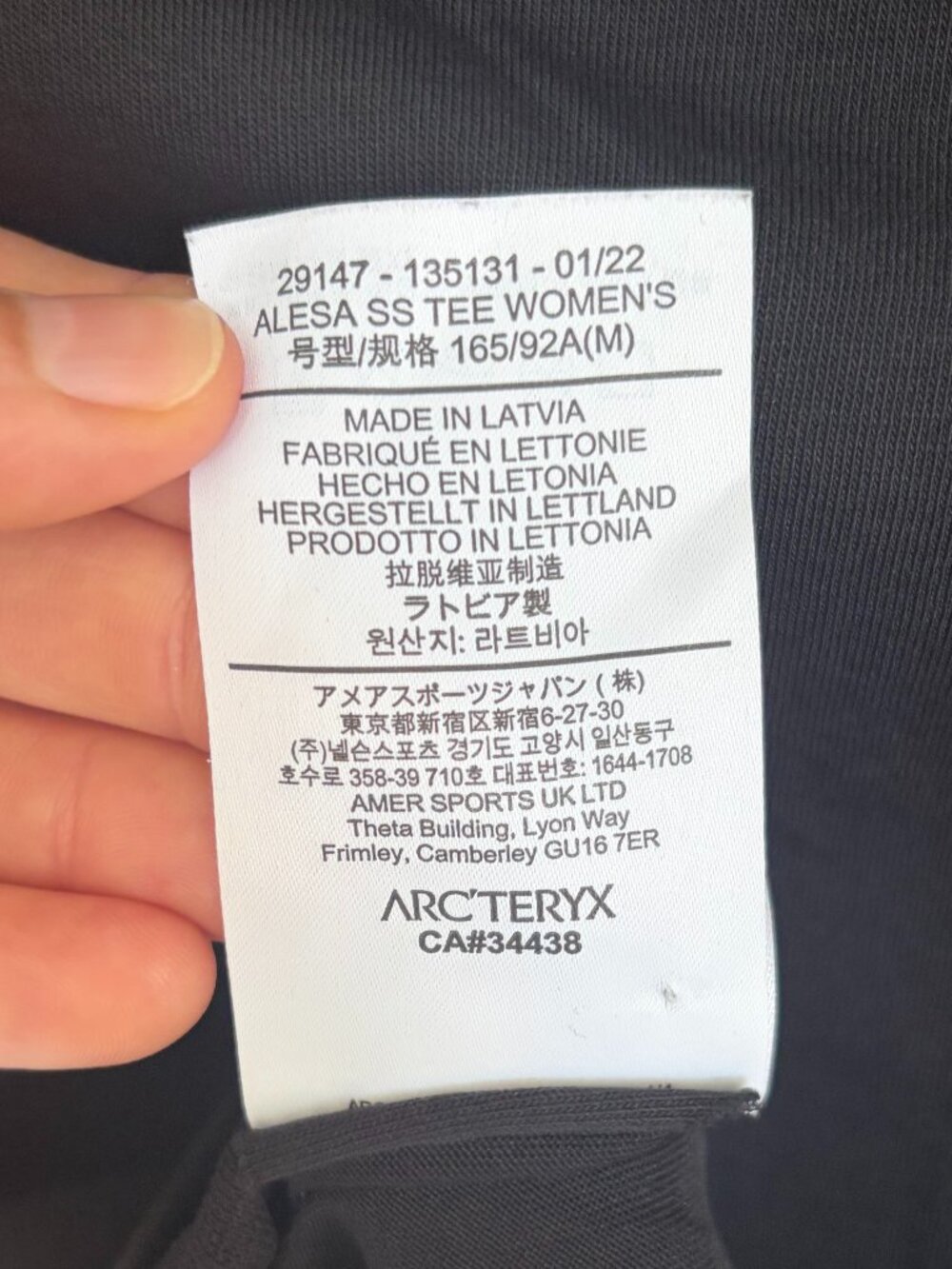 Arc'teryx System A Alesa SS Women's Tee - Black/Vitality - Picture 10 of 10